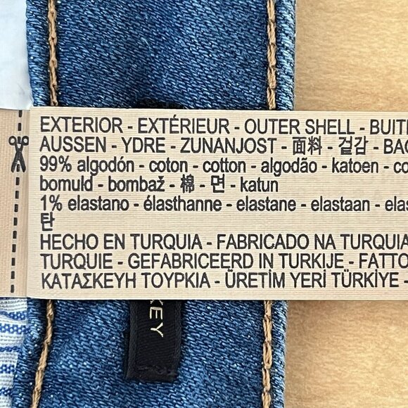 Mossimo Dutti Women's Blue Denim Jeans Size 8 Boot Cut High Rise Stretch NWT - Picture 8 of 13